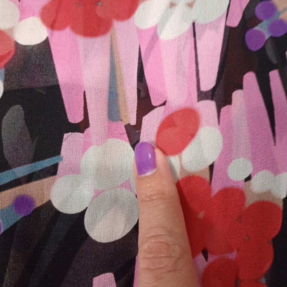 Marc Jacobs Geo Spot Silk Georgette Midi Dress MISSING BELT AND MISSING SLIP - Picture 10 of 10